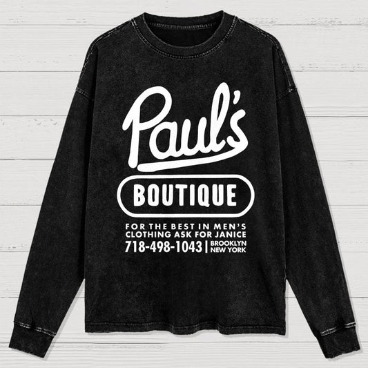 Paul's Boutique Washed Long Sleeve Tee