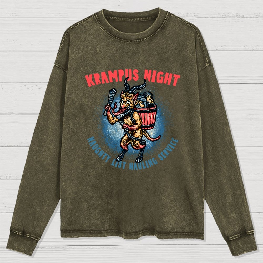 Krampus Night Washed Long Sleeve Tee