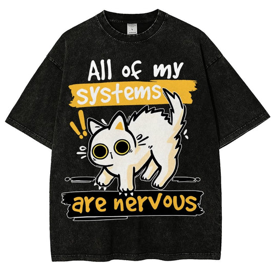 All of my Systems are Nervous Vintage Distressed T-shirt