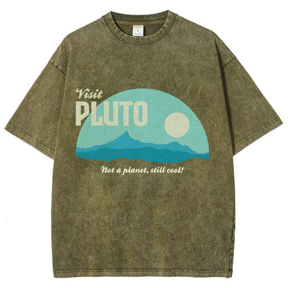 Visit Pluto Vintage Distressed T-shirt