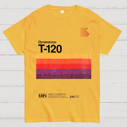 VHS T-120 Vintage Video Tape Retro Graphic Geek T-Shirt