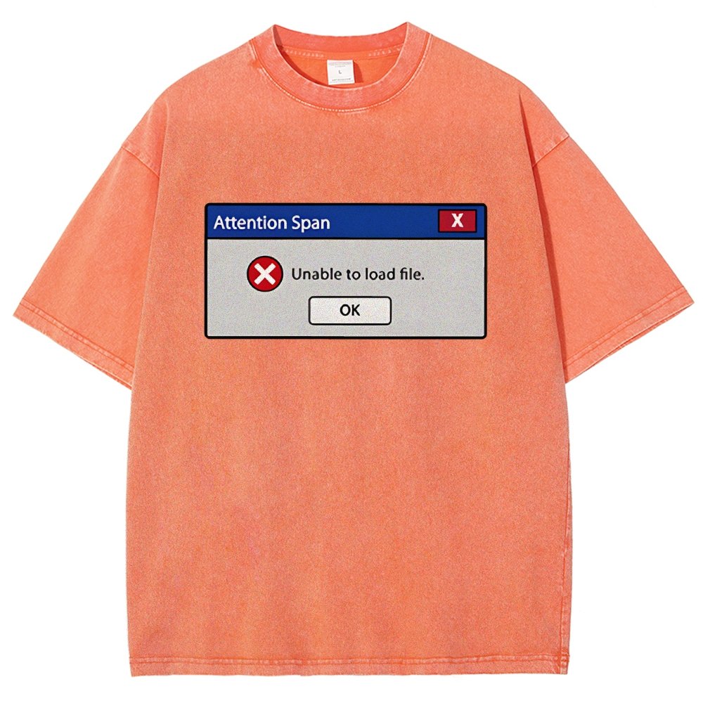 Attention Span Not Loading Vintage Distressed T-shirt