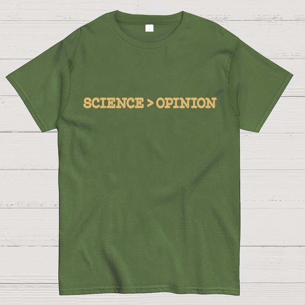Science vs Opinion Geek T-Shirt