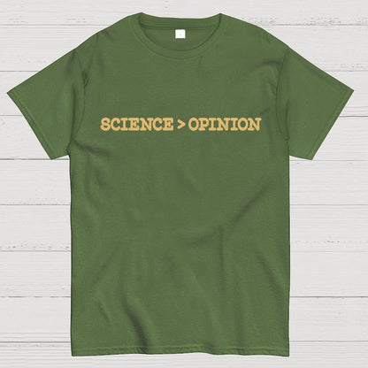 Science vs Opinion Geek T-Shirt