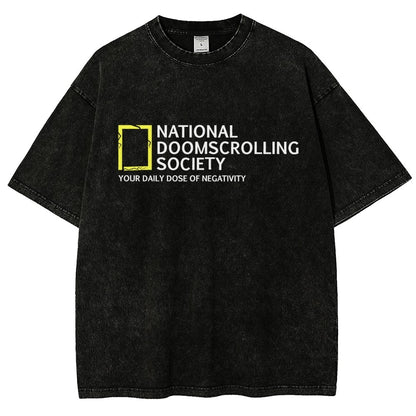 National Doomscrolling Society Vintage Distressed T-shirt