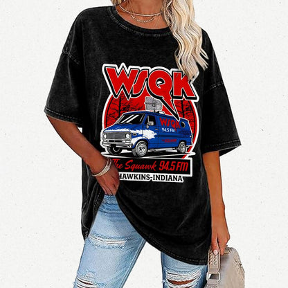 WSQK Elmwood Vintage Distressed T-shirt
