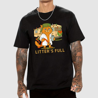 Christmas Shitters Full Cat Geek T-Shirt