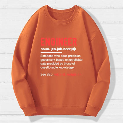 Engineer Definition Geek Cotton Sweatshirt