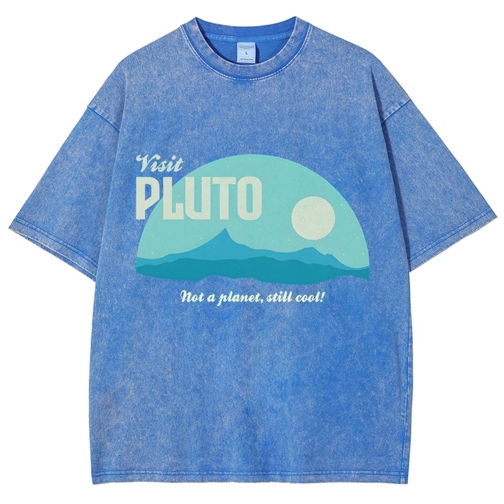 Visit Pluto Vintage Distressed T-shirt
