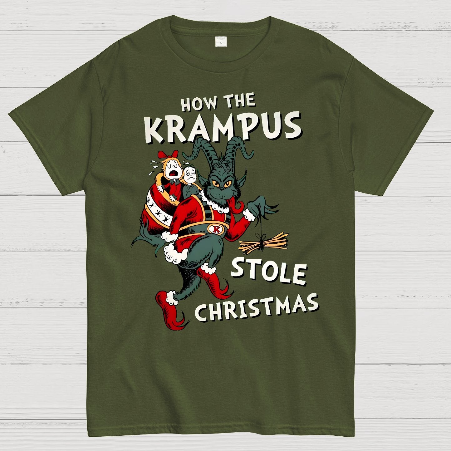 How The Krampus Stole Christmas Geek T-Shirt