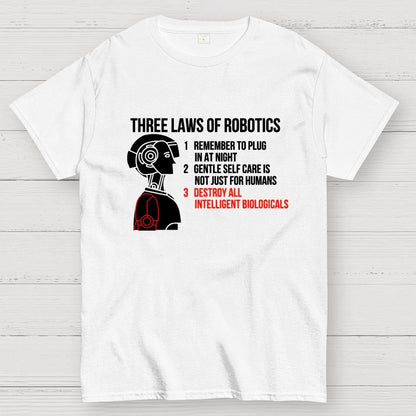 Three Laws of Robotics Geek T-Shirt