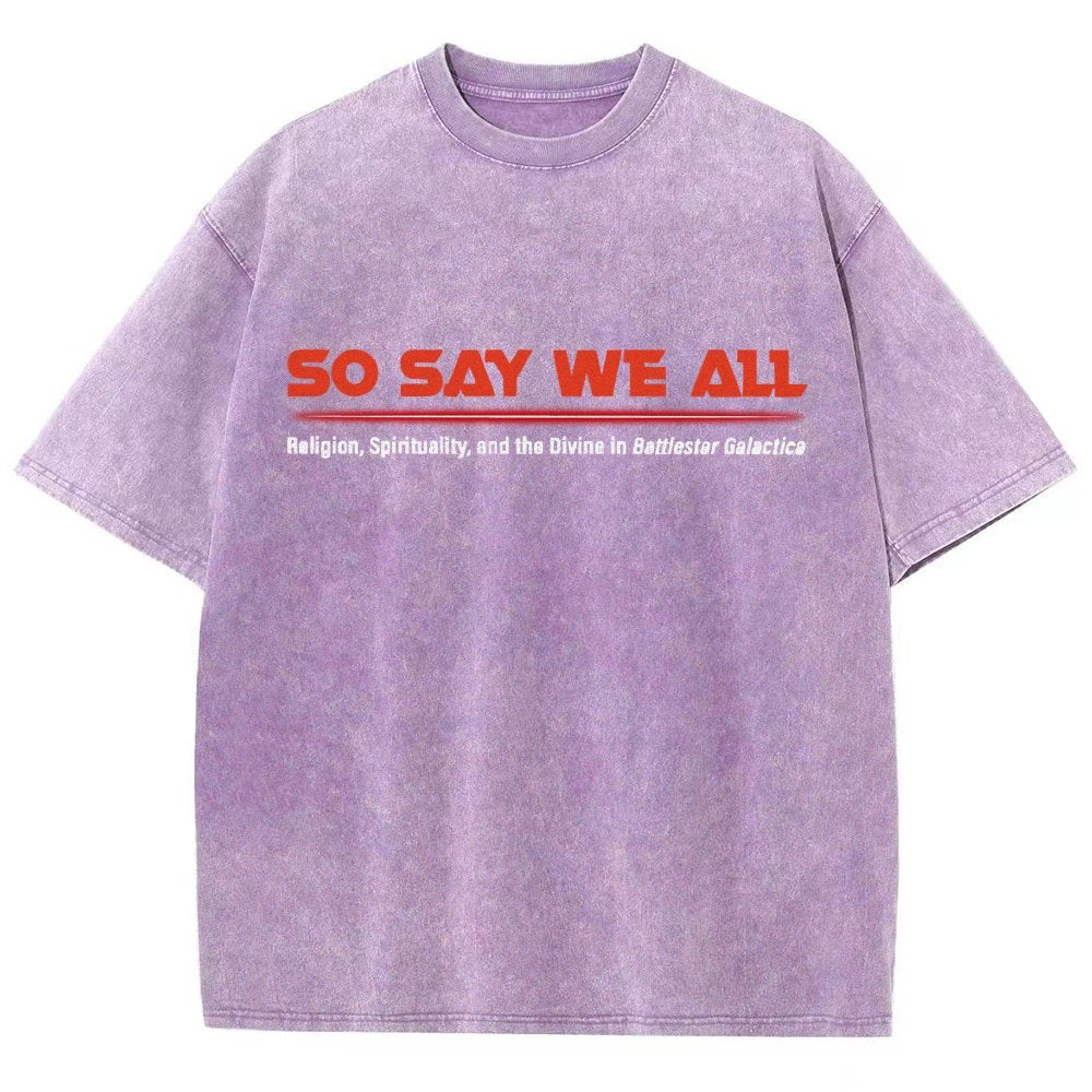 So Speak We All Vintage Distressed T-shirt