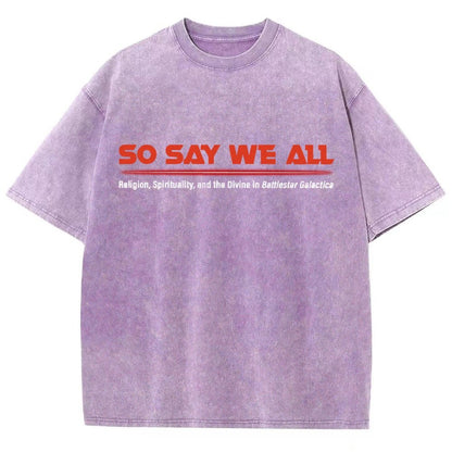 So Speak We All Vintage Distressed T-shirt
