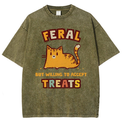 Slightly Feral Vintage Distressed T-shirt