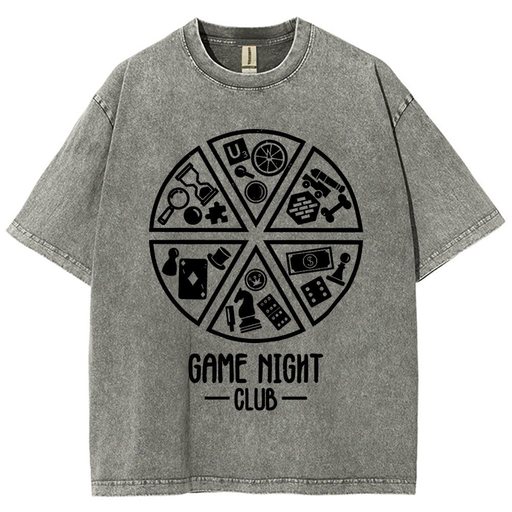 Game Night Club Vintage Distressed T-shirt
