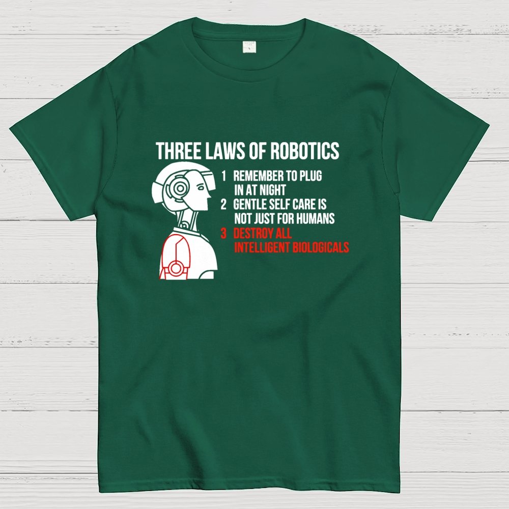 Three Laws of Robotics Geek T-Shirt