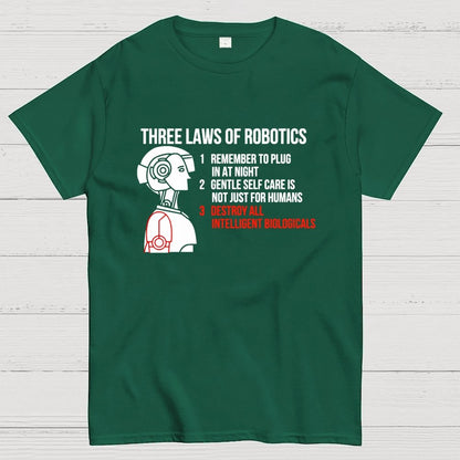 Three Laws of Robotics Geek T-Shirt