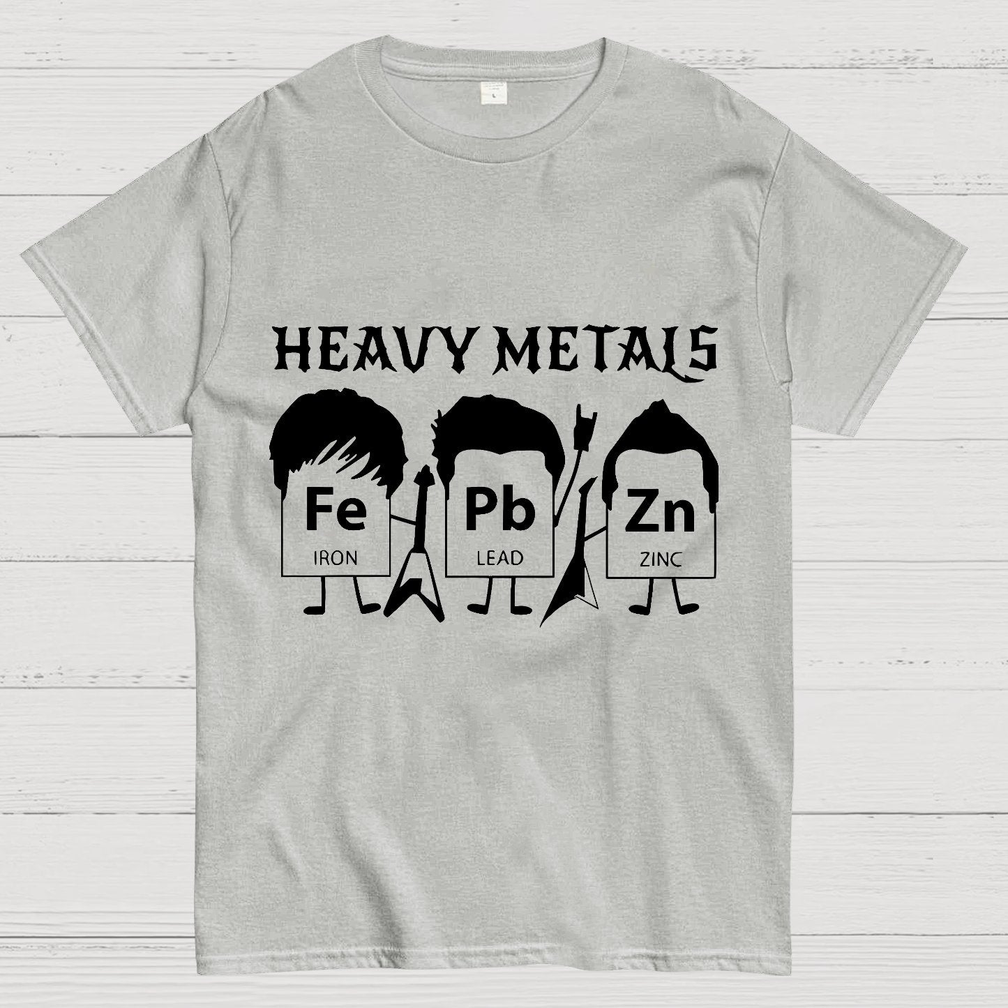 Saying Heavy Metals Rocks Chemistry Gift, Science Teacher Geek T-Shirt
