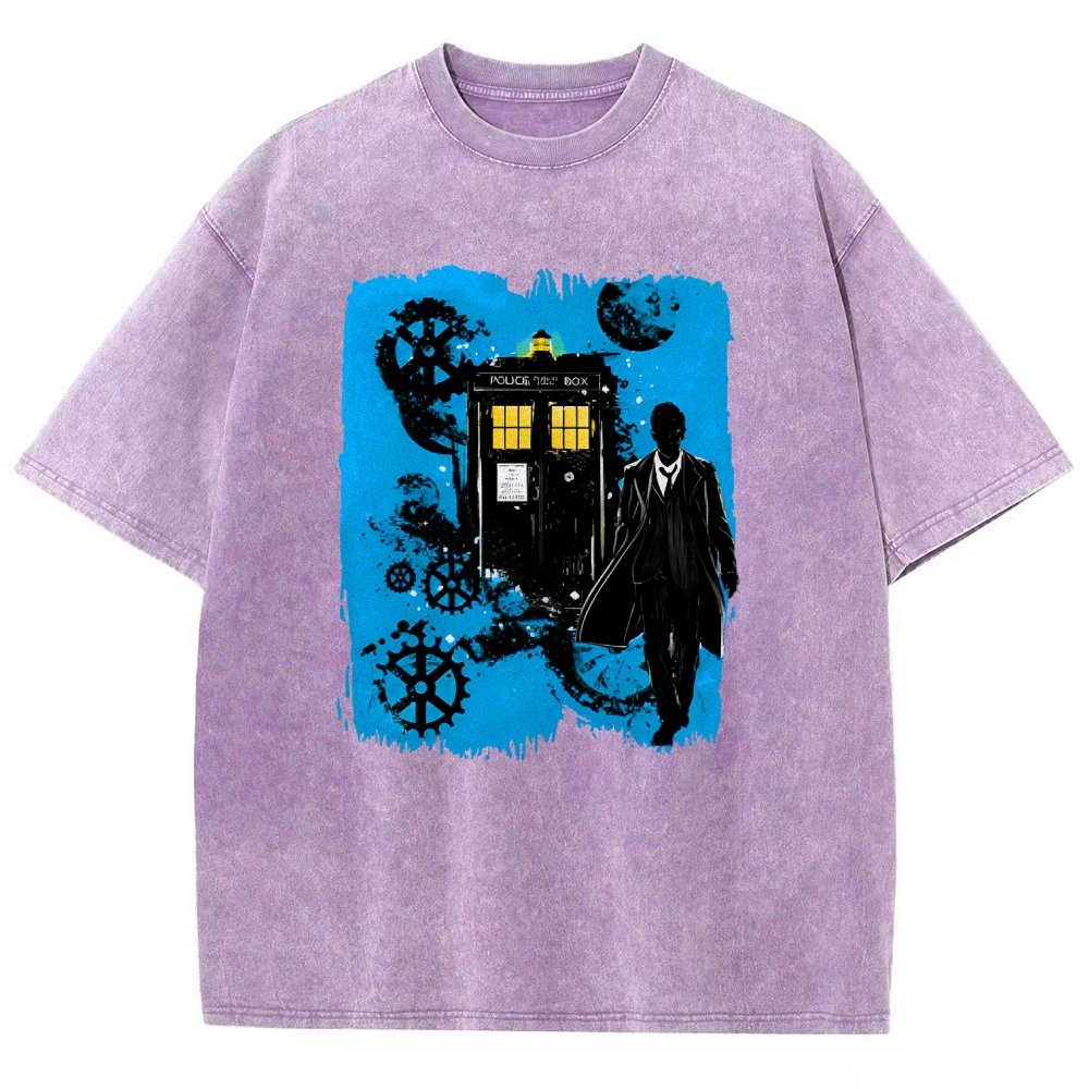 The Explorer And The Time Machine Vintage Distressed T-shirt