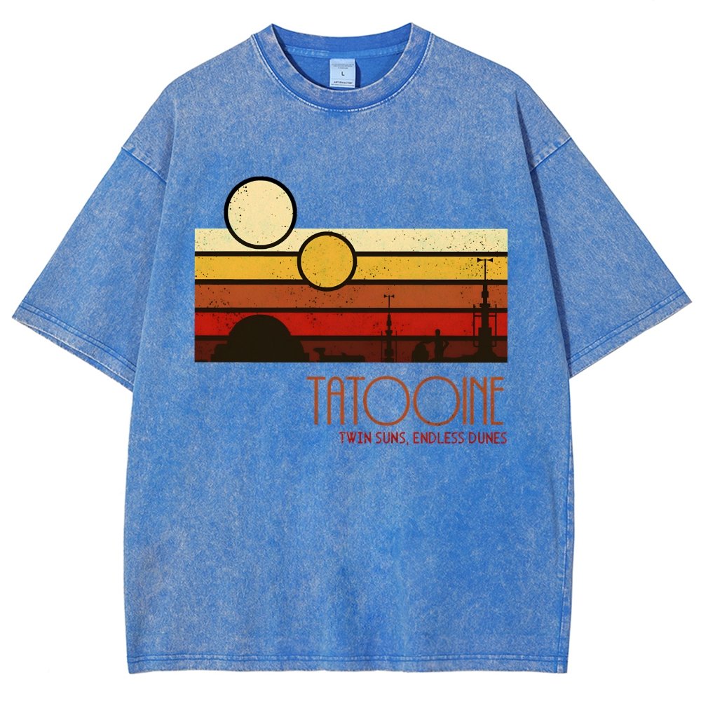 Dual Suns, Limitless Dunes Vintage Distressed T-shirt
