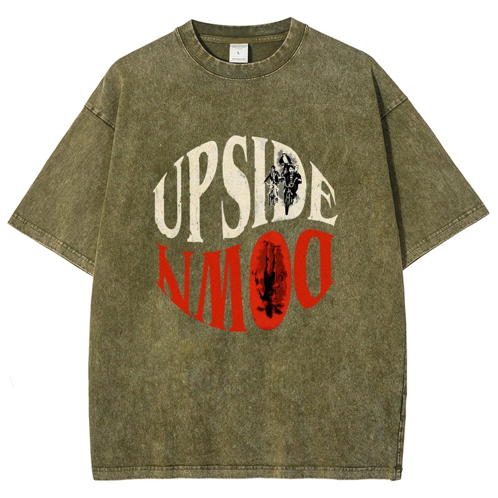Upside Down Vintage Distressed T-shirt