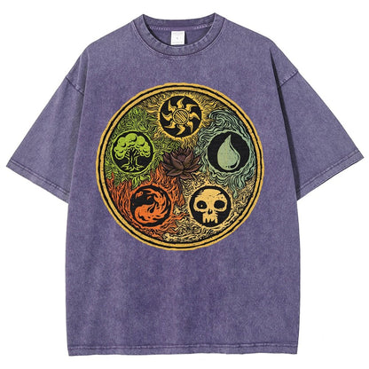 Black Lotus Vintage Distressed T-shirt