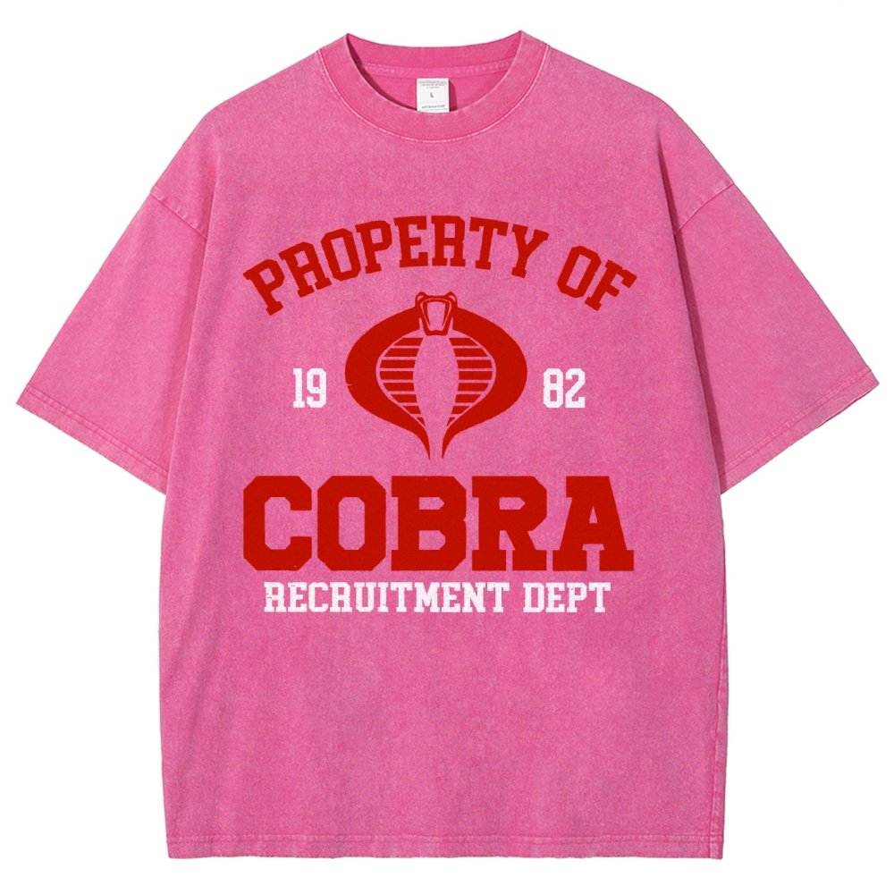 Property of cobra Vintage Distressed T-shirt