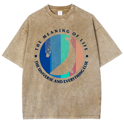 The Meaning Of Life - The Universe And Everything Else Vintage Distressed T-shirt