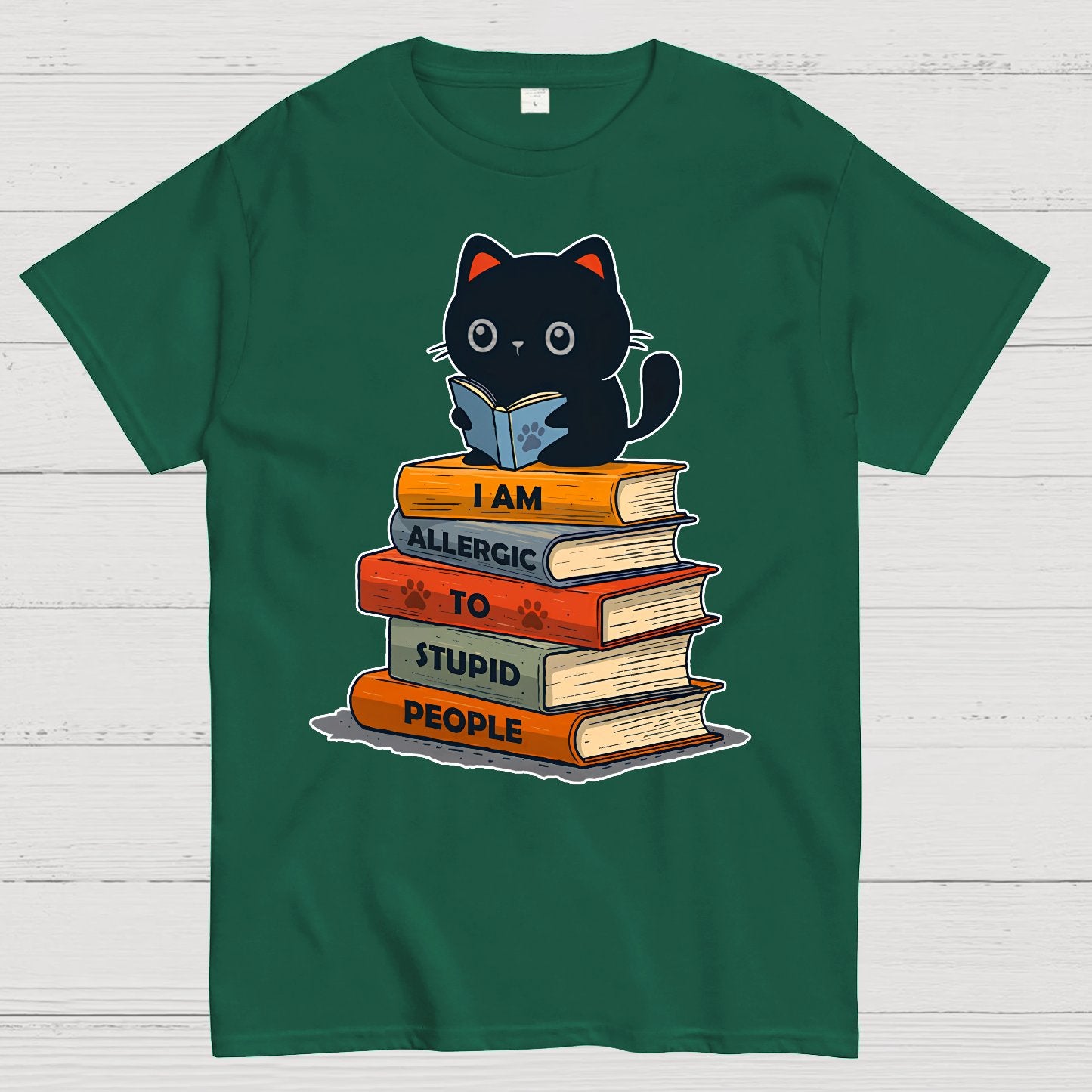 Allergic To Stupid People. Funny Geek T-Shirt