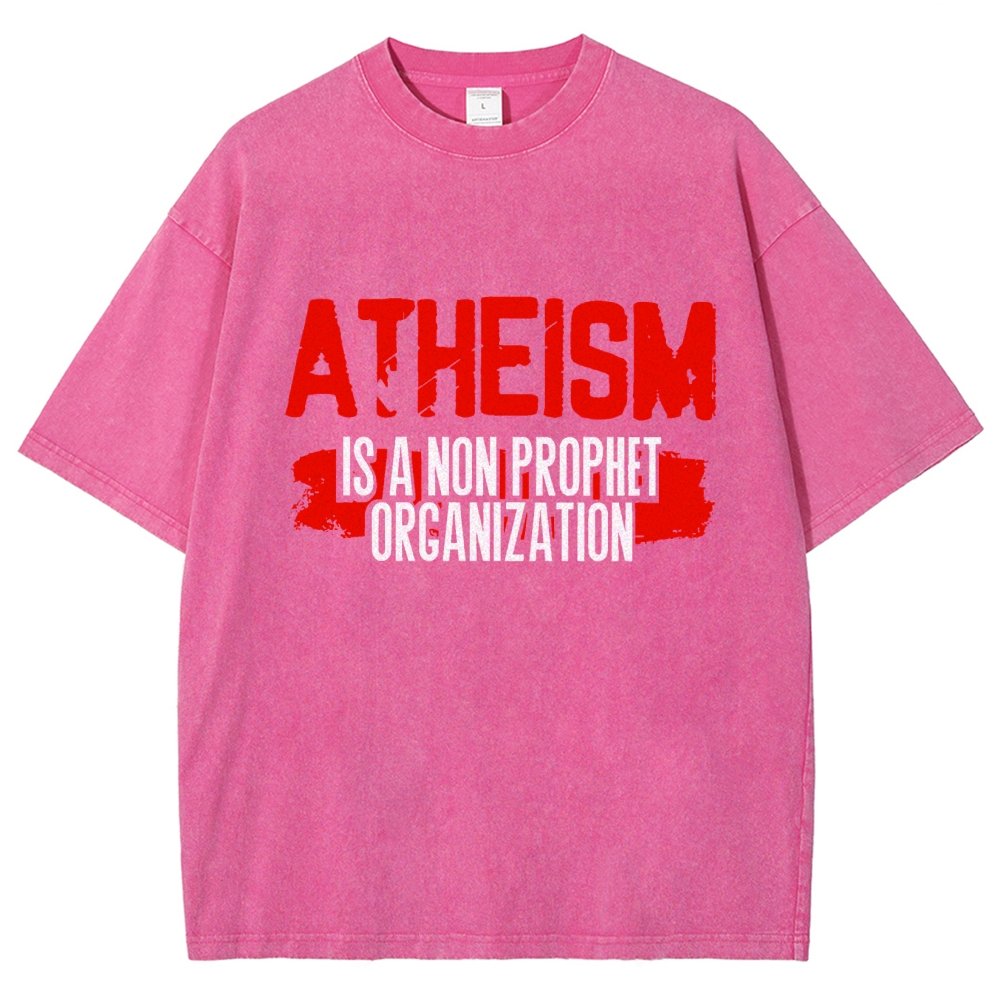 Atheism Is A Non-Prophet Organization Vintage Distressed T-shirt