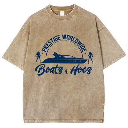 Boats 'n Hoes Vintage Distressed T-shirt