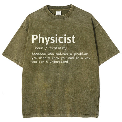 Physics Lover Vintage Distressed T-shirt