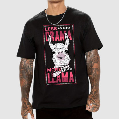 Less Drama More Llama Geek T-Shirt