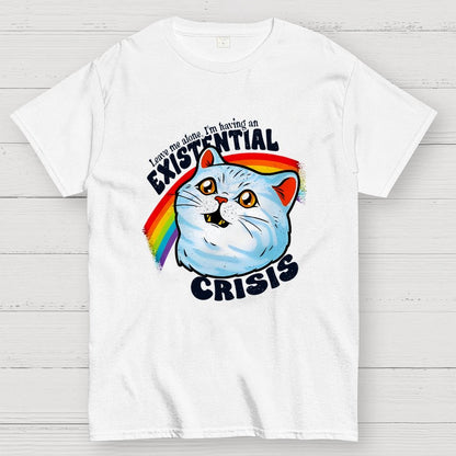 Existential Crisis Cat Geek T-Shirt