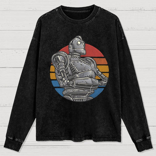 Retro Giant Washed Long Sleeve Tee