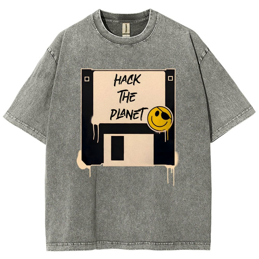 Hack The Planet Vintage Distressed T-shirt