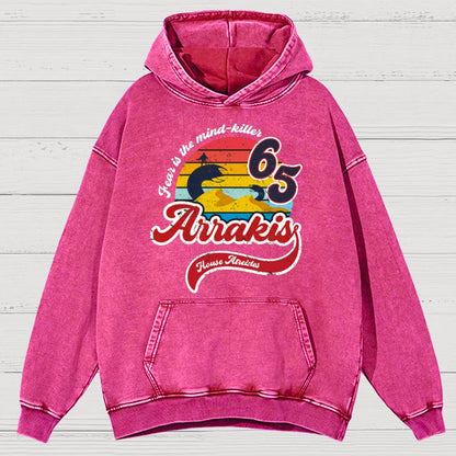 Fear Is The Mind Killer Cotton Vintage Distressed Hoodie