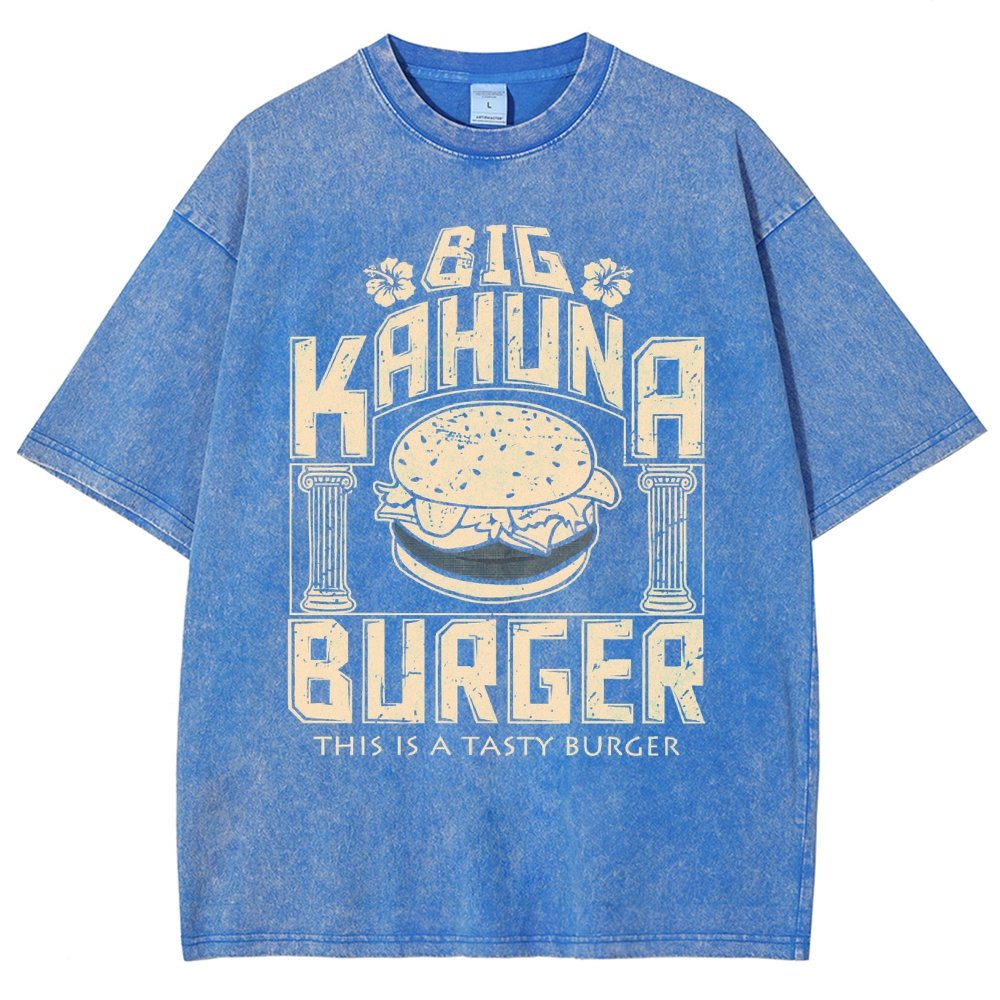 Big Wave Burger Vintage Distressed T-shirt