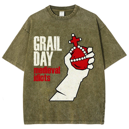 Medieval Idiots Vintage Distressed T-shirt