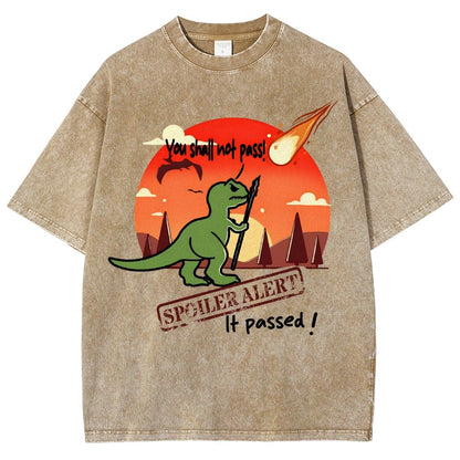 Spoiler Alert You Can't Go Through! Vintage Distressed T-shirt