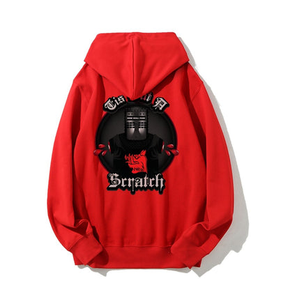 None Shall Pass - Tis But A Scratch Printed Back Unisex Cotton Hoodie