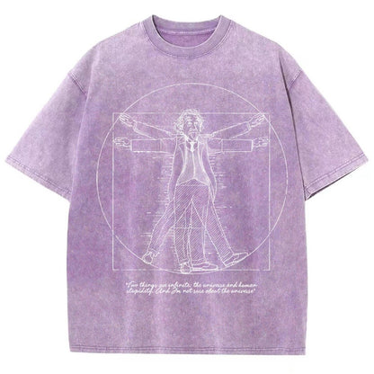 Vitruvian Genius Vintage Distressed T-shirt