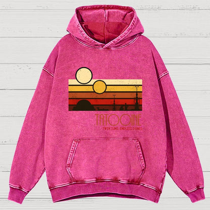 Dual Suns Vast Dunes Vintage Distressed Hoodie
