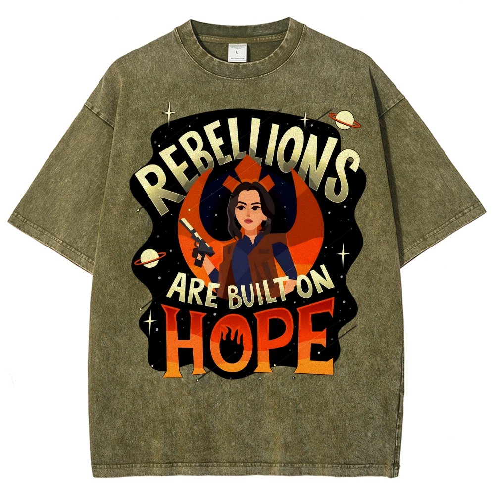 Rebellions Are Built on Hope Vintage Distressed T-shirt