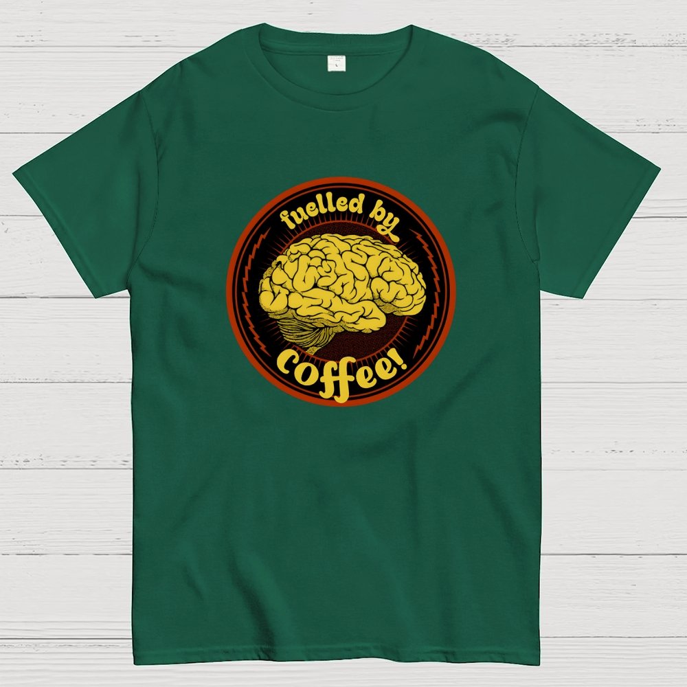 Fulled By Coffee Brain Geek T-Shirt