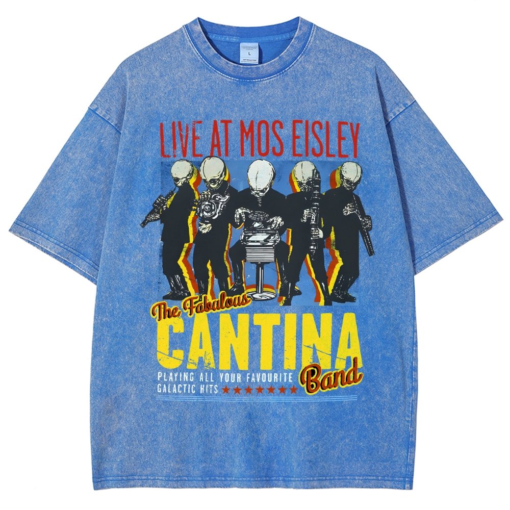 Space Band On Tour  Vintage Distressed T-shirt