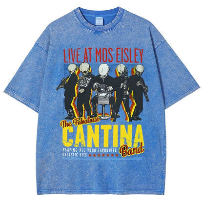 Space Band On Tour  Vintage Distressed T-shirt