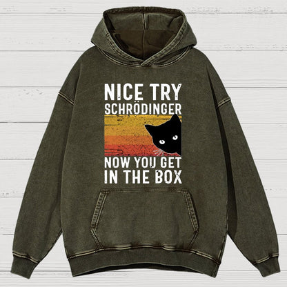 You Get Schrodinger's cat In The Box Vintage Distressed Hoodie