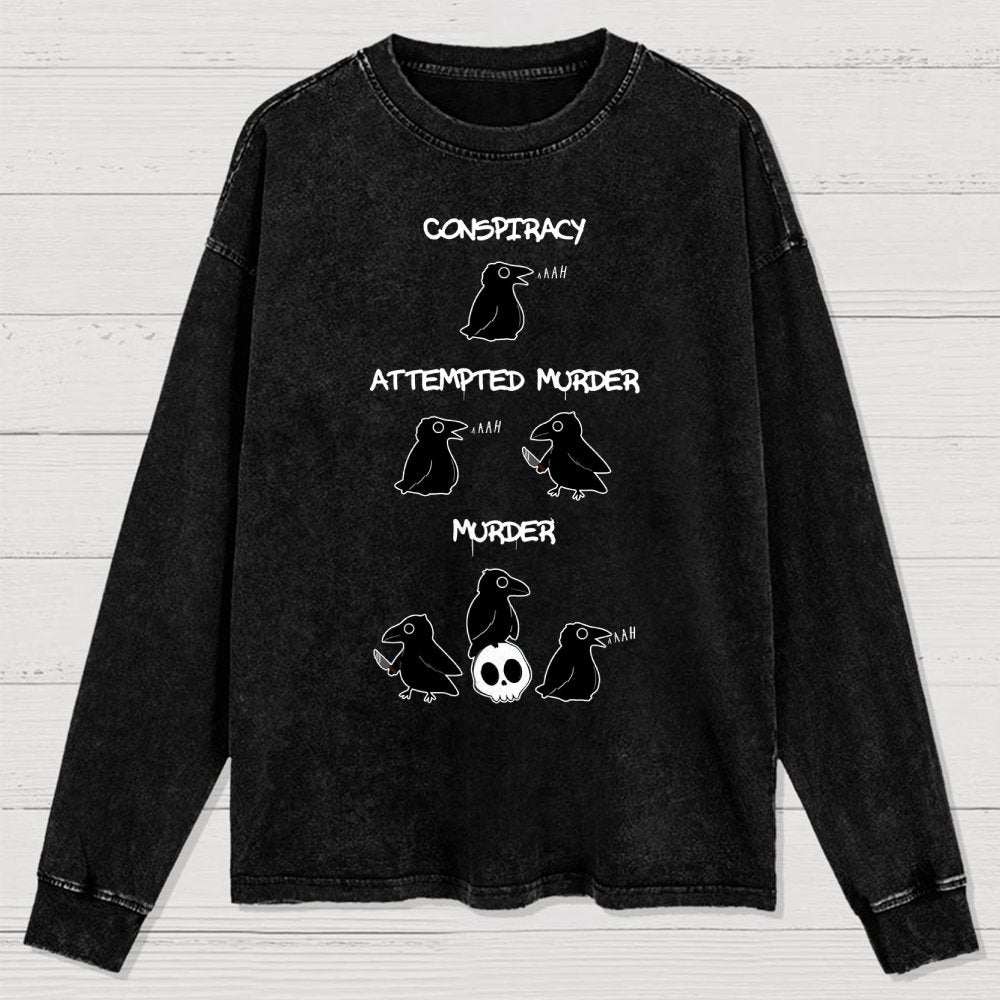 From Conspiracy To Murder Washed Long Sleeve Tee