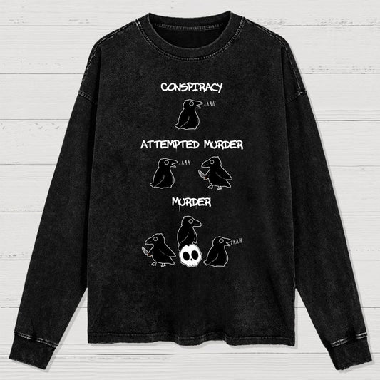 From Conspiracy To Murder Washed Long Sleeve Tee